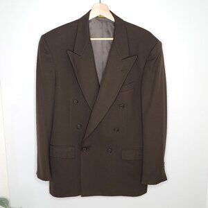 Nino Cerruti Men's Rue Royale Charcoal Pinstripe Double Breasted Suit